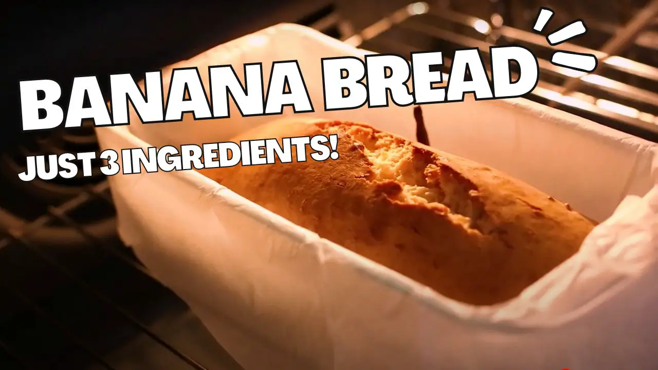 3 ingredient banana bread