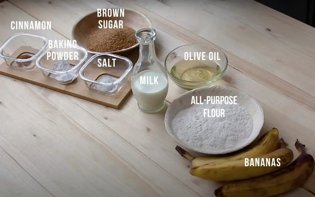 air fryer banana bread ingredients list