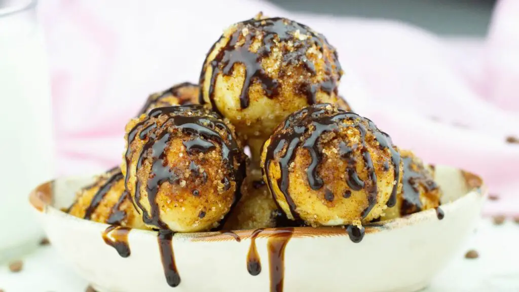 chocolate covered donut balls