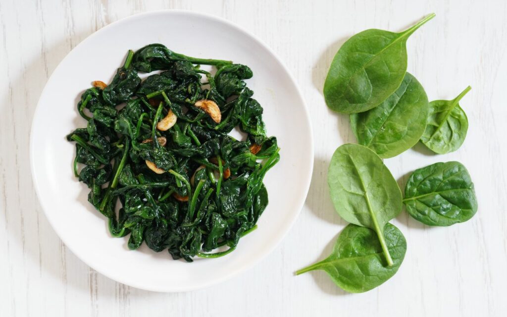 cup of cooked spinach 