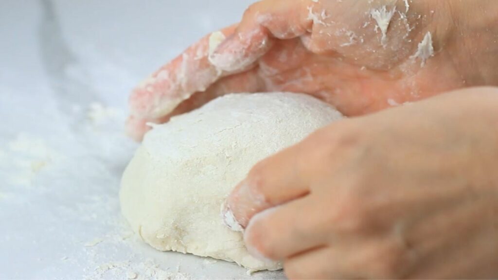 kneading the dough