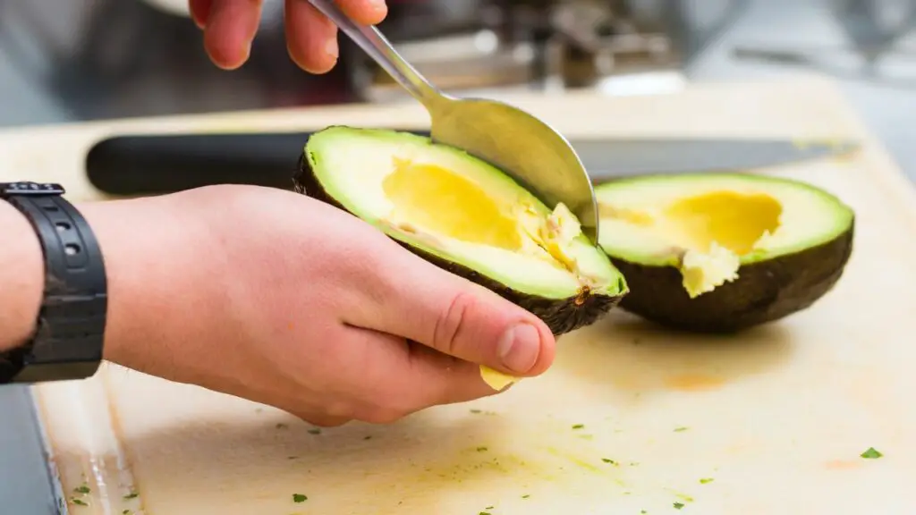 peeling avocados