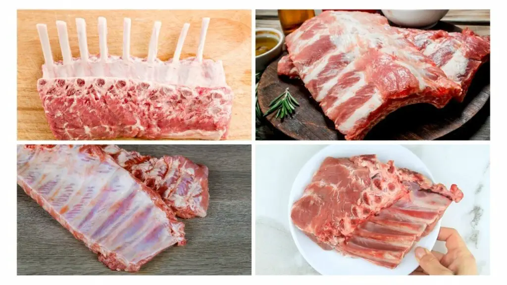 different types of ribs like pork, beef, lamb
