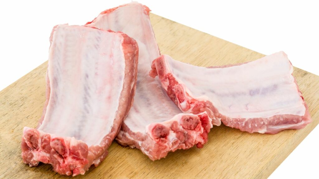 cut pork ribs