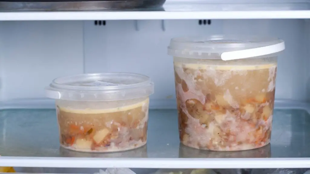 storing homemade chicken soup