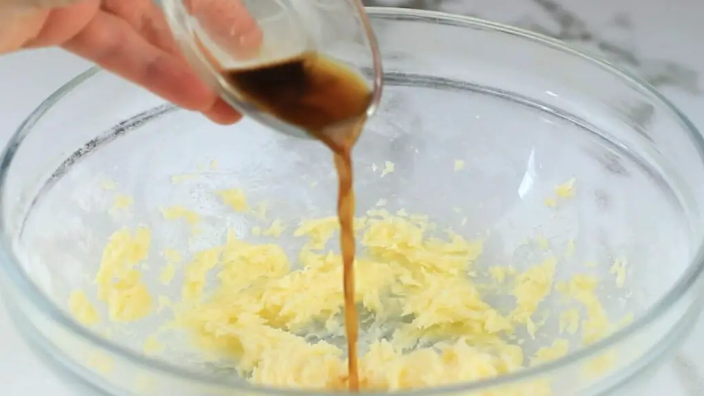mixing in vanilla extract
