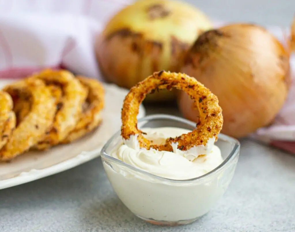 making air fryer onion rings no breadcrumbs