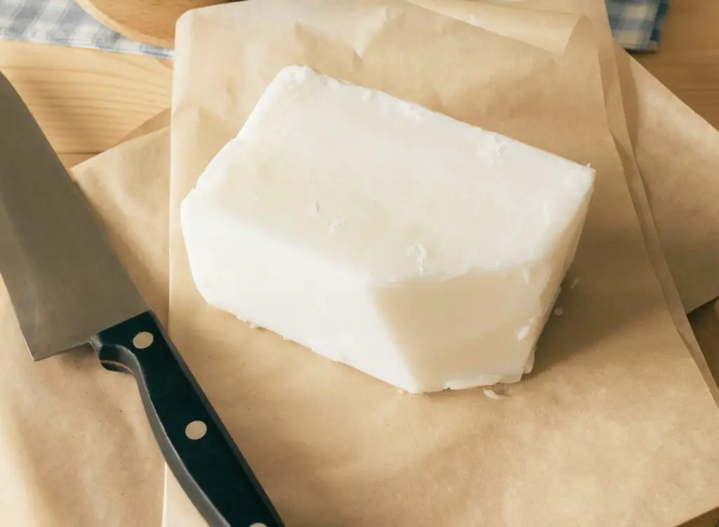 block of store-bought lard