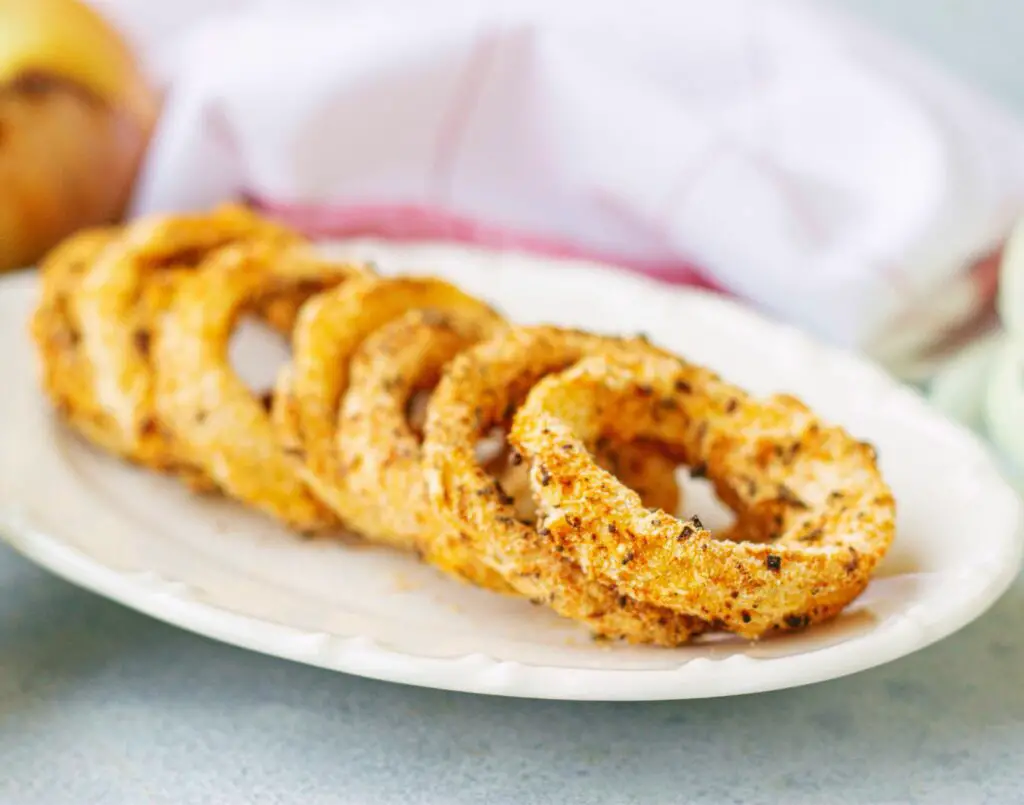 crispy air fryer onion rings no breadcrumbs