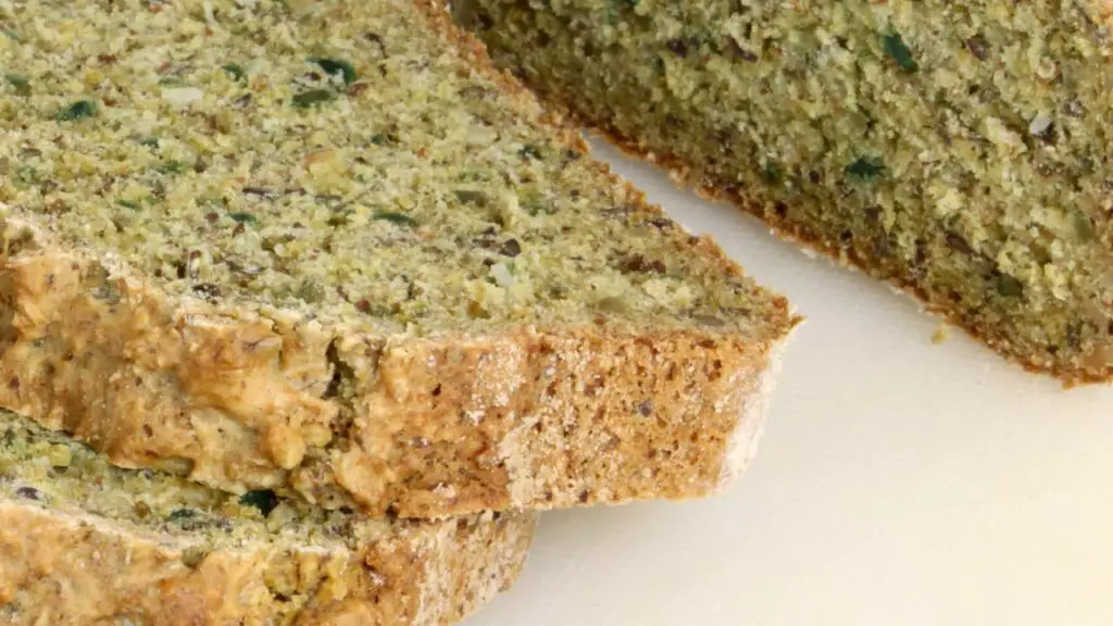 grain free low carb bread with added pumpkin seeds