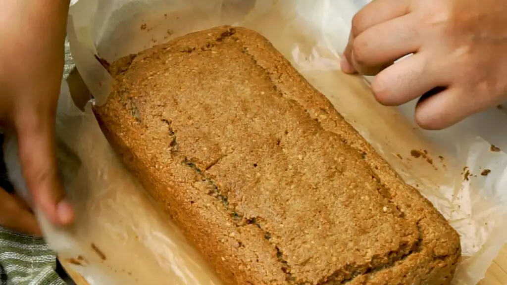 let the bread loaf cool after baking in oven