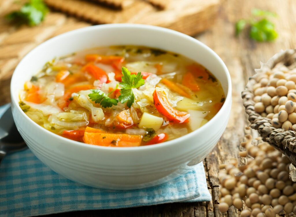 vegetable soup with pearl barley