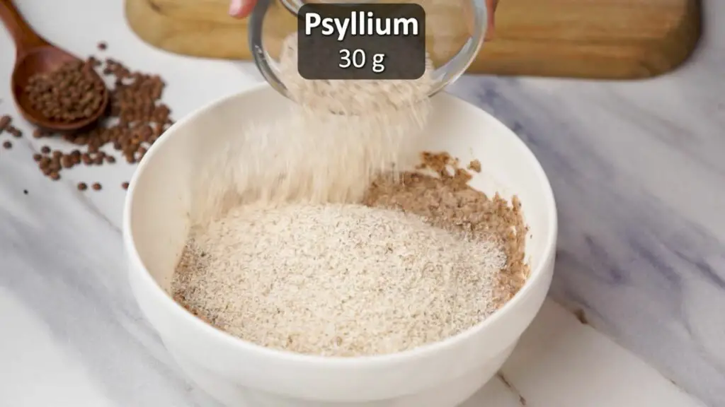 adding psyllium husk to bread dough