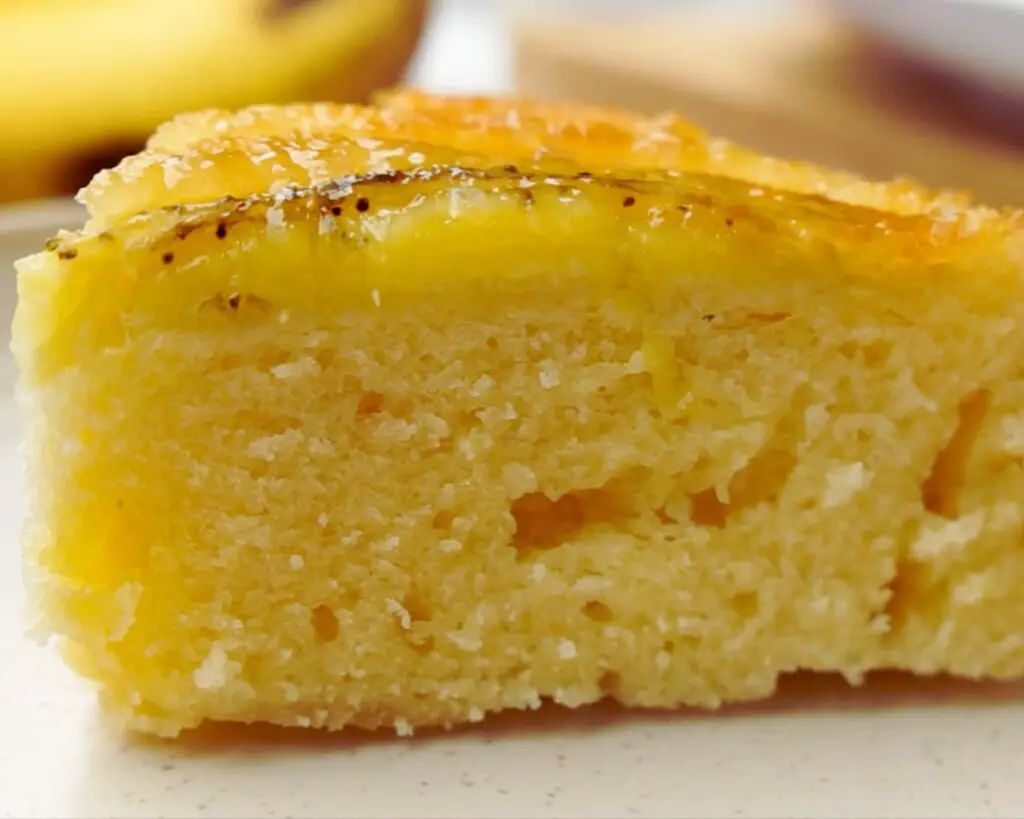 a slice of easy banana cake 