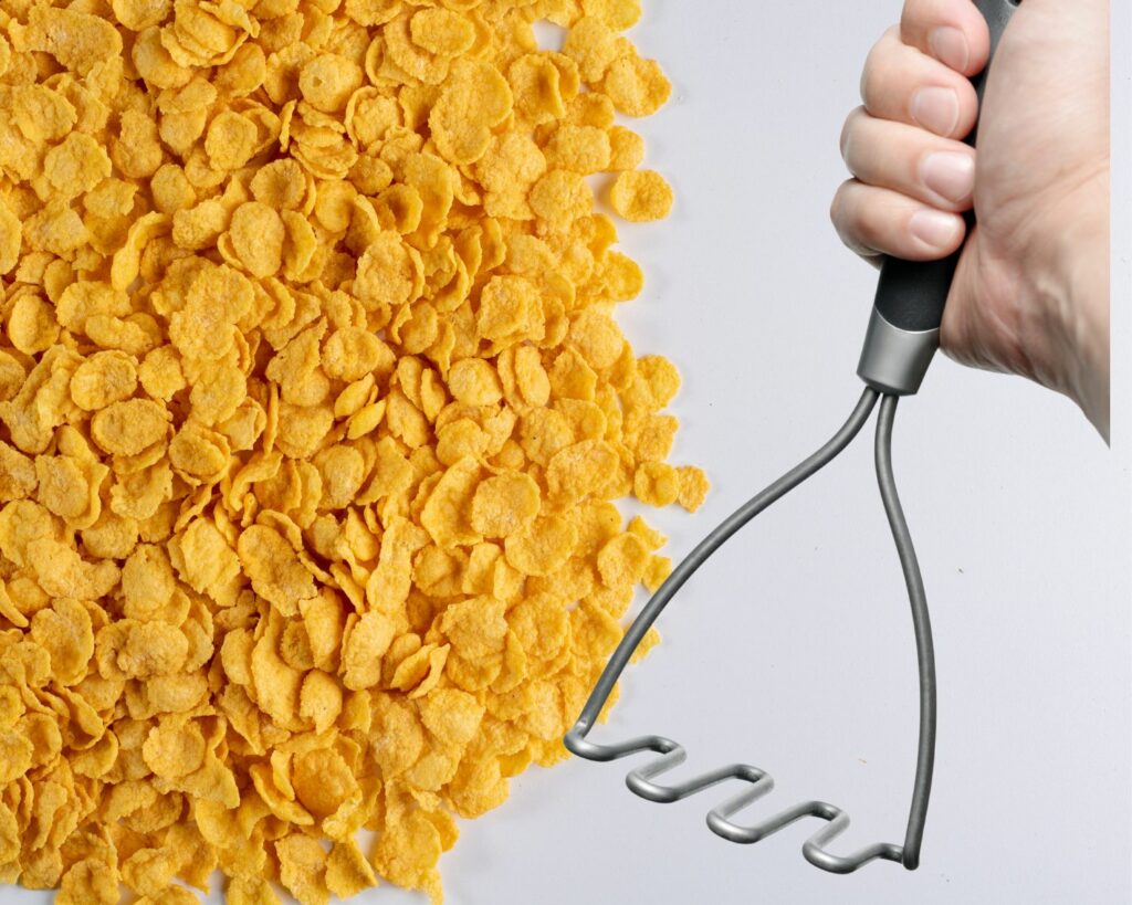 crushed cornflakes as breadcrumbs substitutes