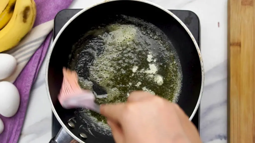 melting some butter on your frying pan