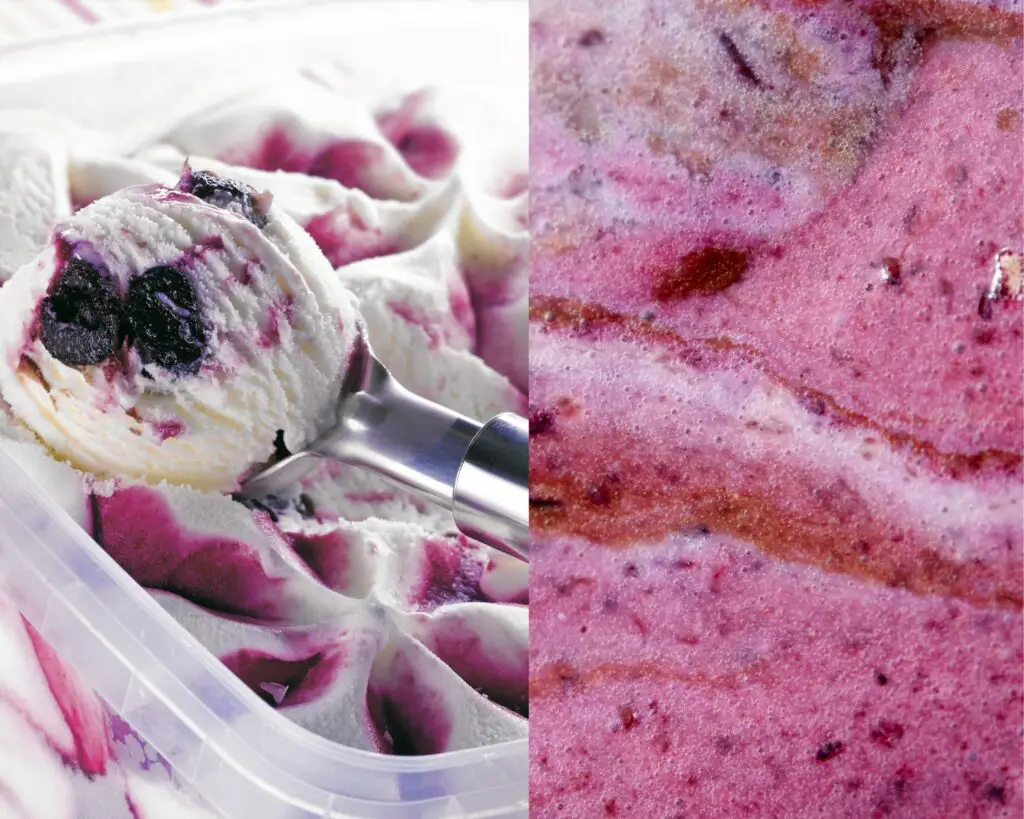 refreezing ice cream with jam