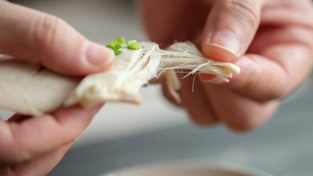 shredded meat for barley soup