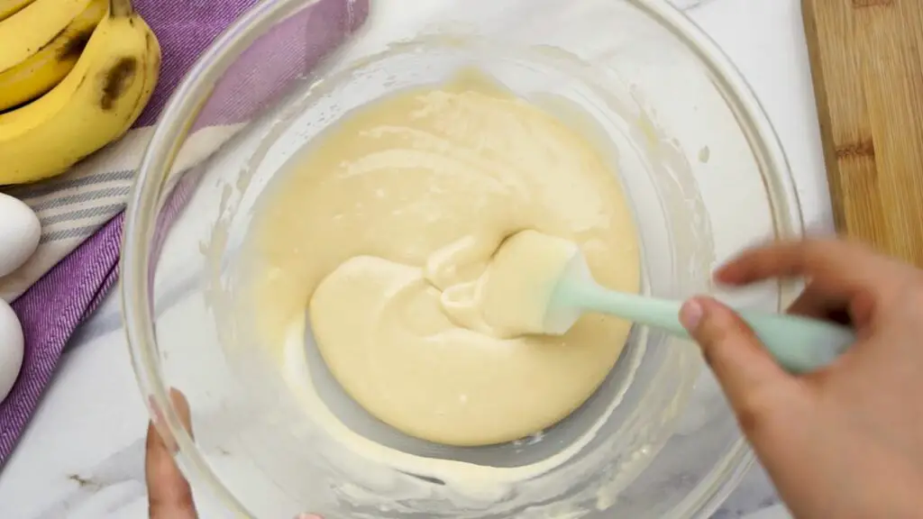 stirring cake batter