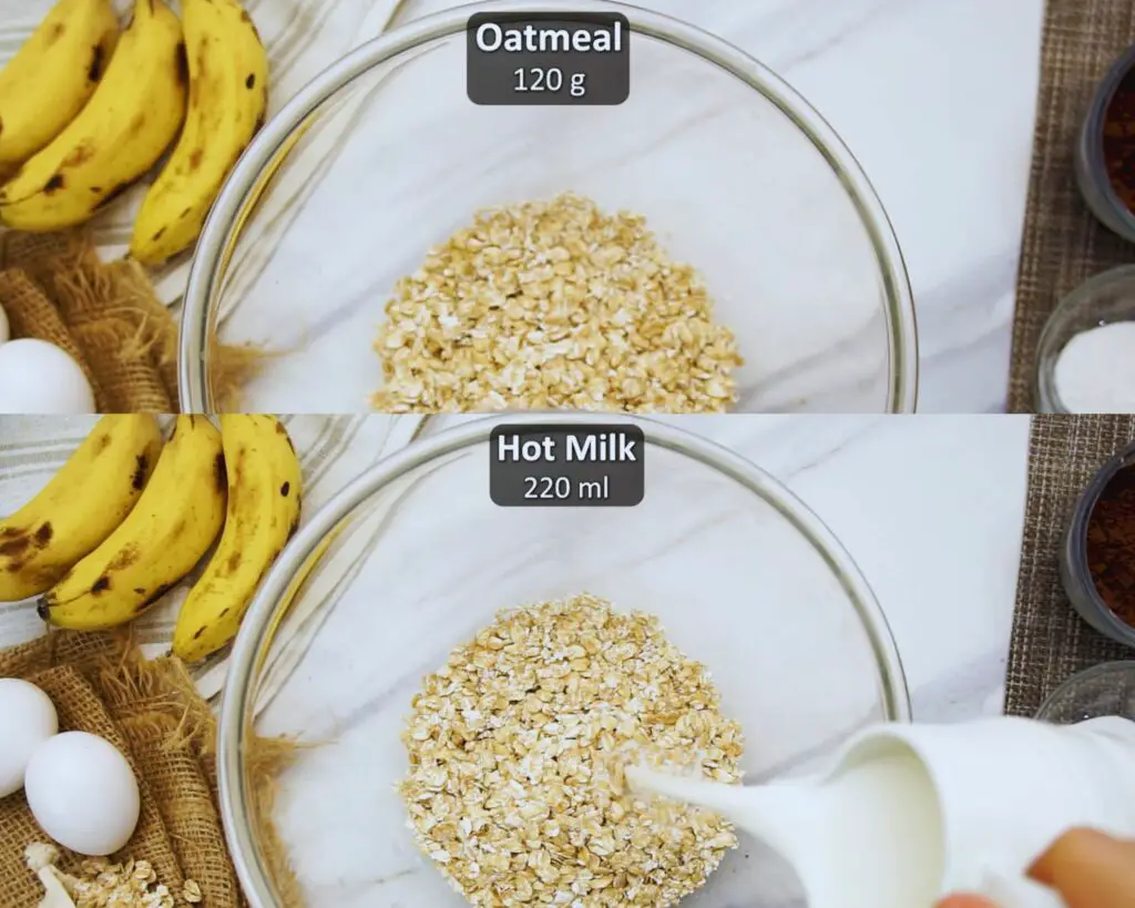 Preparing the Oat and Milk Mixture