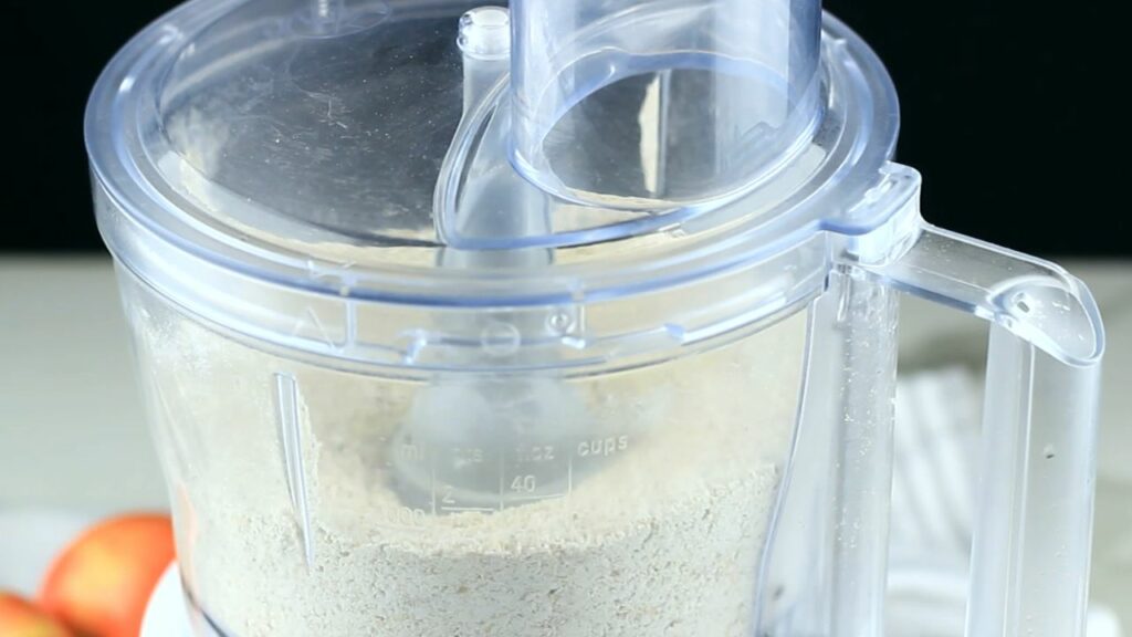 making oat flour in a food processor