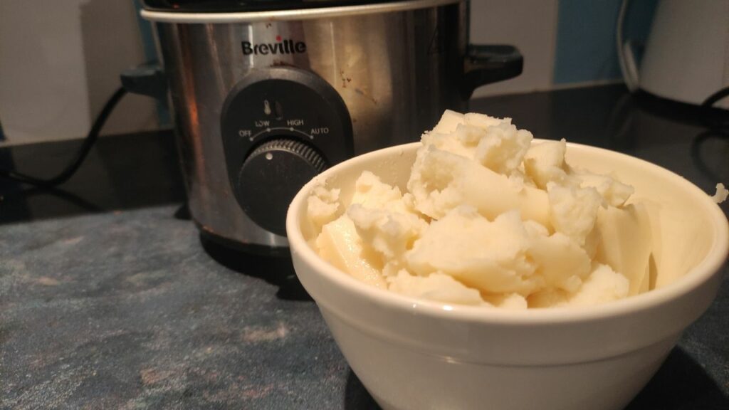 reheating mashed potatoes in a crock pot