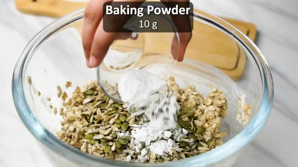 adding baking powder
