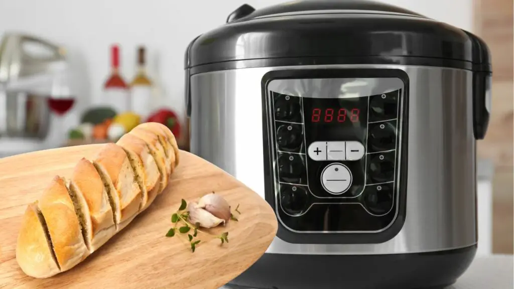 cooking garlic bread in an instant pot