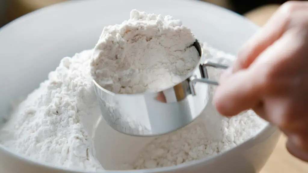 a cup of all purpose flour 