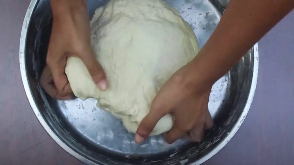 kneading the dough