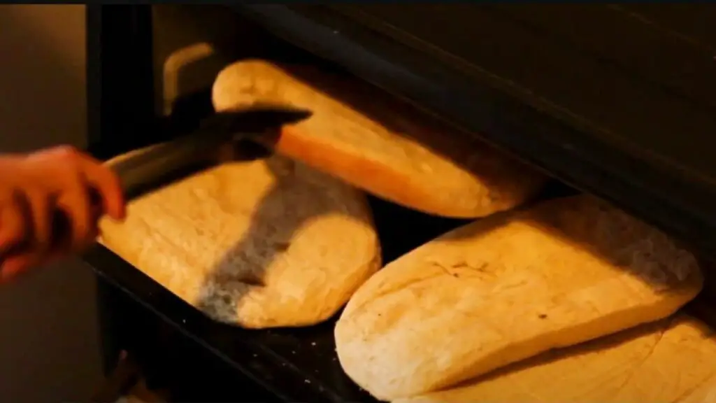 roast the bread slices in the oven
