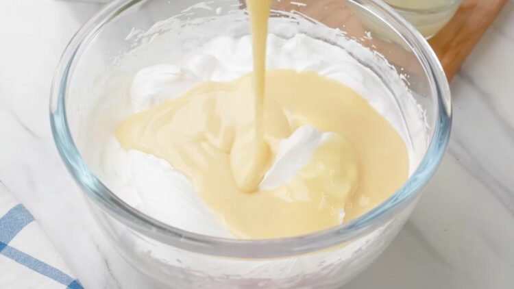 Folding in Condensed Milk