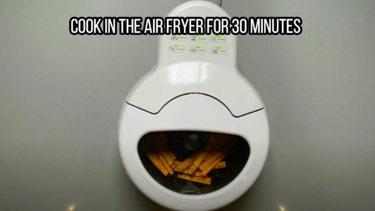 cooking the sweet potato in the air fryer
