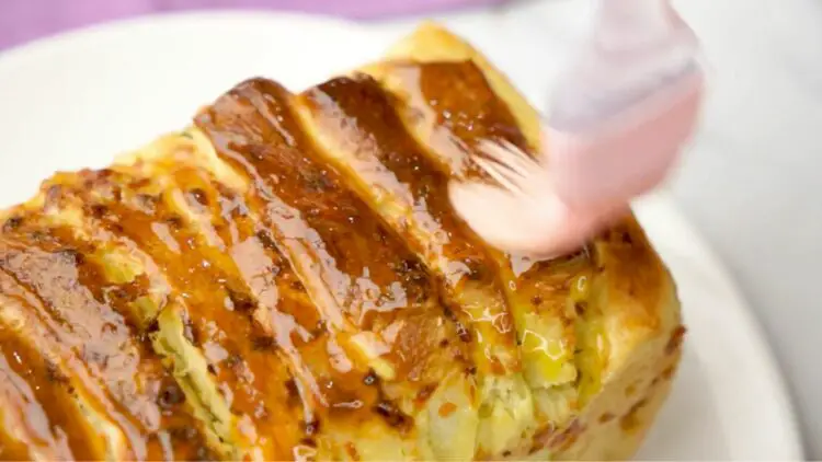 Finish with melted butter