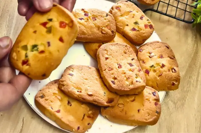 Karachi Biscuits Recipe With Tutti Frutti