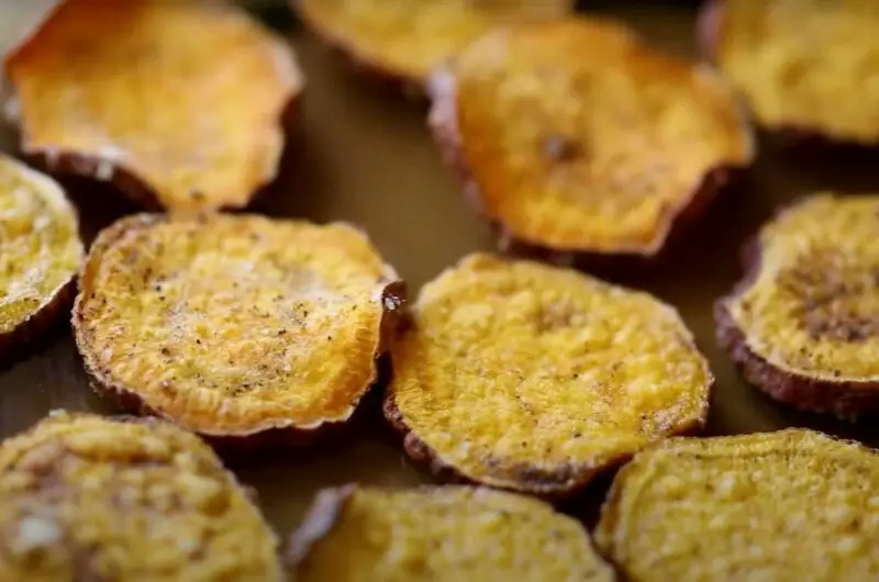 Crispy Microwave Sweet Potato Chips Recipe