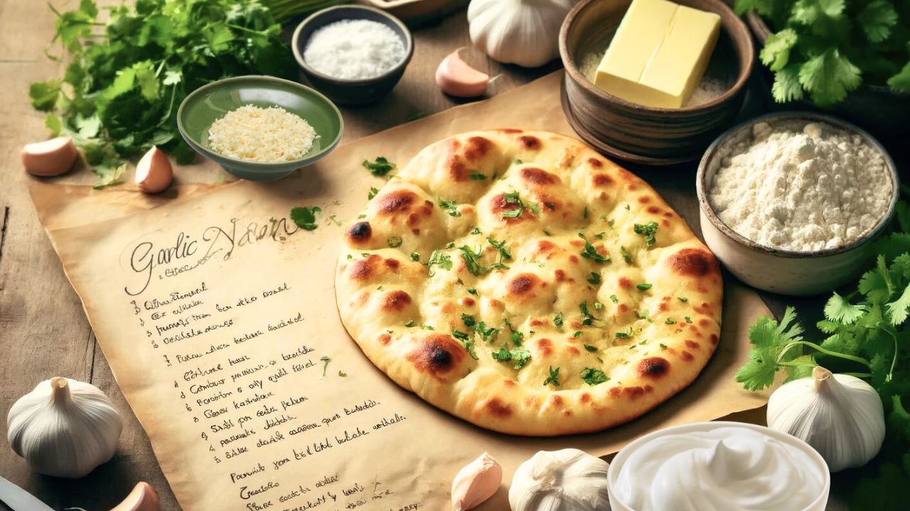 simple garlic naan recipe no yeast