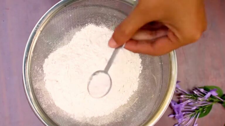 Sifting Flour and Baking Powder