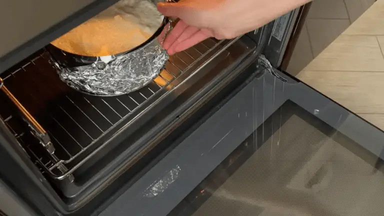 putting the mixture to a preheated oven