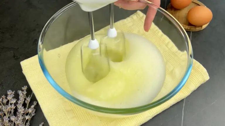 beat the egg whites in one bowl