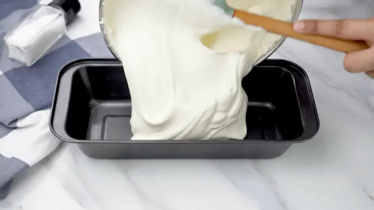 transfer mixture to freeze