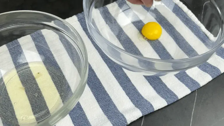 separating the eggs in two different bowl