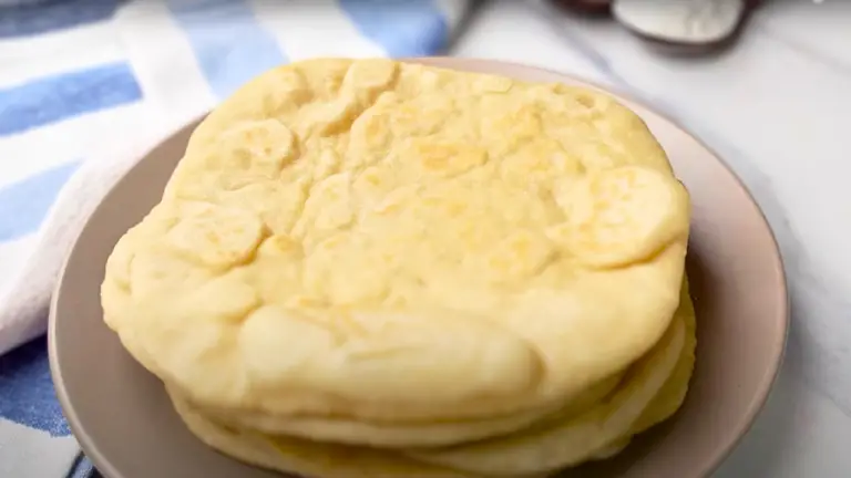 top view of this easy pita bread recipe