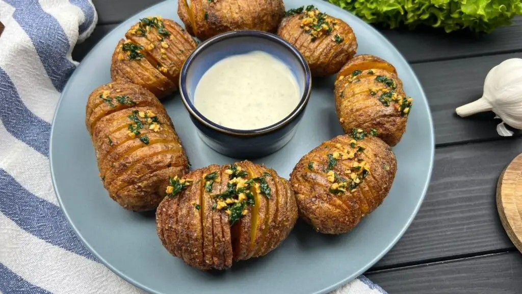 Air Fryer Hasselback Potatoes