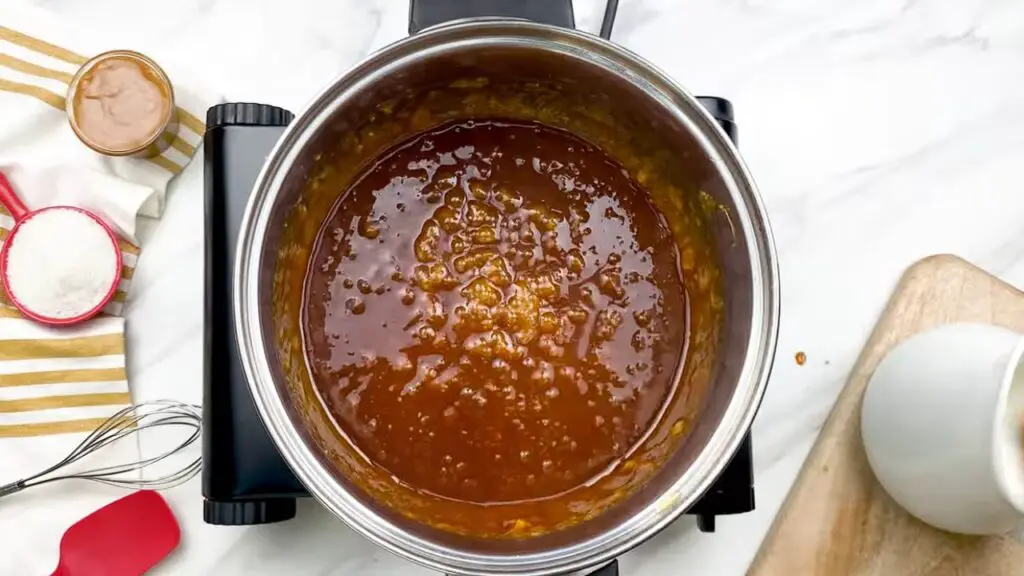 ingredients for caramel sauce