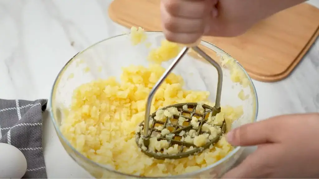 mashing of potatoes