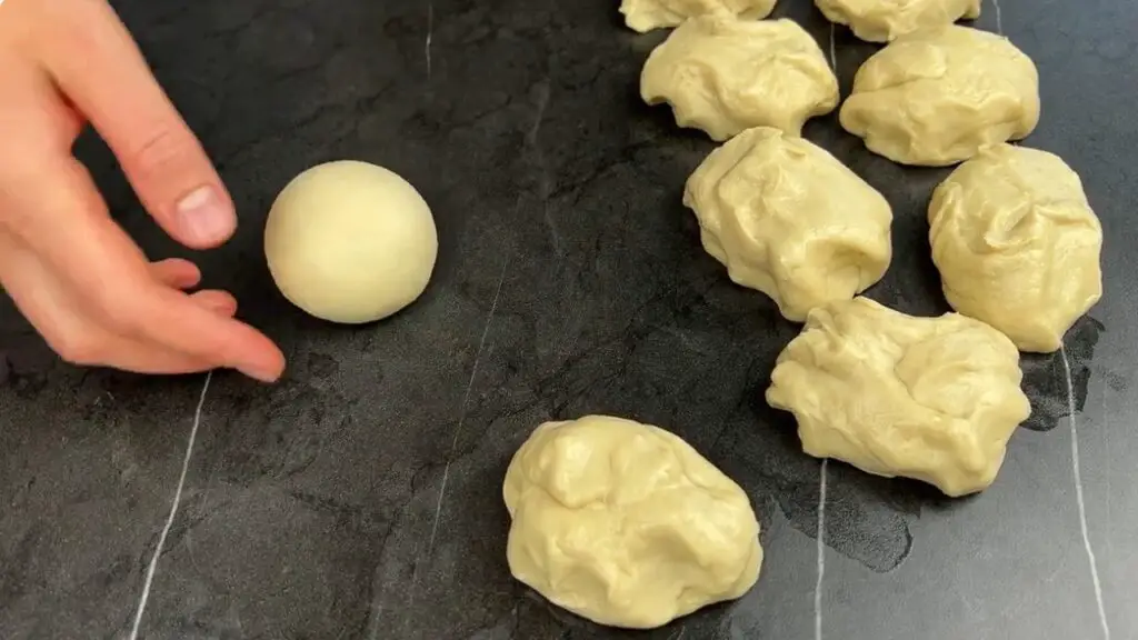 shaping of the dinner rolls