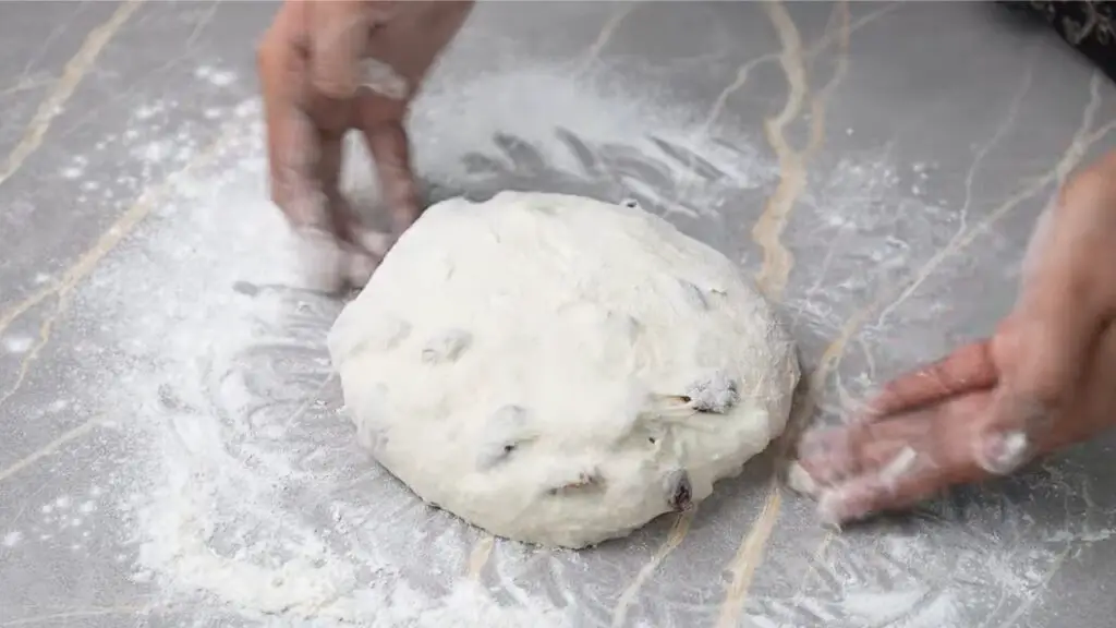 shaping of the dough