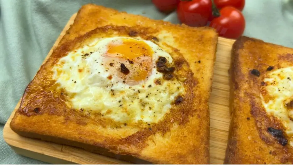 air fryer egg on toast