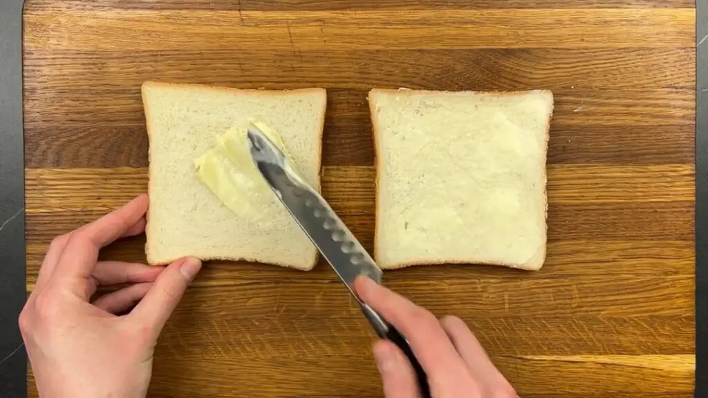 spreading butter
